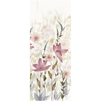Watercolor Garden III Light -Paper Art-26"x62"
