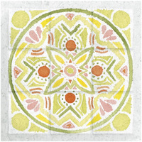 Citrus Tile III -Paper Art-32"x32"