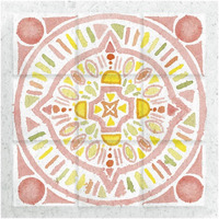 Citrus Tile IV -Paper Art-42"x42"