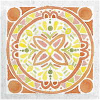 Citrus Tile I v2 -Paper Art-32"x32"