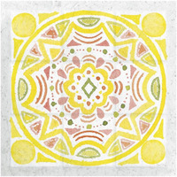 Citrus Tile II v2 -Paper Art-20"x20"