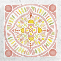 Citrus Tile IV v2 -Paper Art-20"x20"