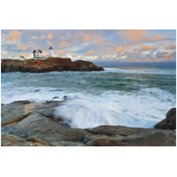 Nubble Sunset -Paper Art-32"x22"