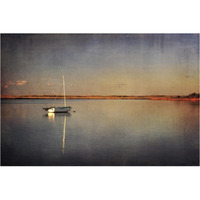 Last Boat in the Bay -Paper Art-38"x26"
