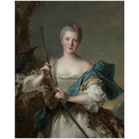 Portrait of a Woman as Diana, 1752 -Paper Art-26"x32"