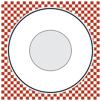 Mealtime: Picnic - Plate -Paper Art-26"x26"