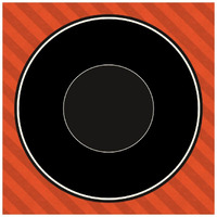Mealtime: Red Stripes - Plate -Paper Art-26"x26"