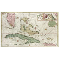 Cuba, 1722 -Paper Art-46"x28.84"