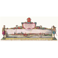 Cartouche Detail - New England and New York with inset depicting lower Manhattan, 1655 -Paper Art-46"x20.92"