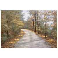 Walking in Fall -Paper Art-26"x18"