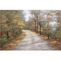 Walking in Fall -Paper Art-38"x26"