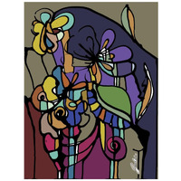 Stained Glass Bouquet -Paper Art-32"x42"