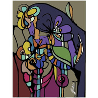 Stained Glass Bouquet -Paper Art-38"x50"