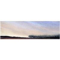 Big Sky 1 -Paper Art-42"x14"