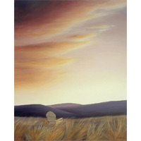 Sunset Bliss -Paper Art-24"x30"