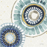 Indigold XV -Paper Art-38"x38"
