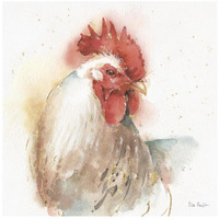 Farm Friends V -Paper Art-26"x26"