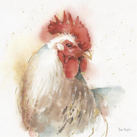 Farm Friends V -Paper Art-38"x38"