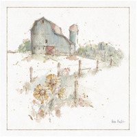 Farm Friends XIV -Paper Art-26"x26"