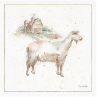 Farm Friends VII -Paper Art-26"x26"