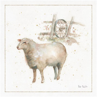 Farm Friends X -Paper Art-42"x42"