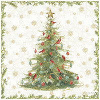Precious Holiday I -Paper Art-42"x42"