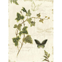 Ivies and Ferns IV -Paper Art-26"x34"