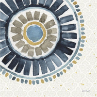 Indigold XVII -Paper Art-38"x38"
