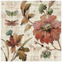 French Country V -Paper Art-26"x26"