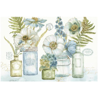 My Greenhouse Bouquet I -Paper Art-20"x14"