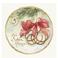 12 Days of Christmas V Round -Paper Art-20"x20"