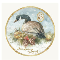 12 Days of Christmas VI Round -Paper Art-20"x20"