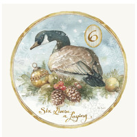 12 Days of Christmas VI Round -Paper Art-38"x38"