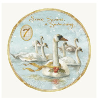 12 Days of Christmas VII Round -Paper Art-32"x32"