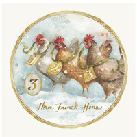 12 Days of Christmas III Round -Paper Art-42"x42"