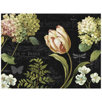 Mothers Treasures III Dark -Paper Art-42"x32"