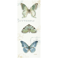 My Greenhouse Butterflies VI -Paper Art-14"x32"