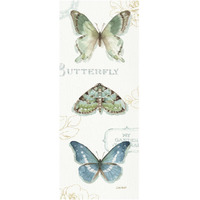 My Greenhouse Butterflies VI -Paper Art-26"x62"
