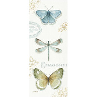 My Greenhouse Butterflies V -Paper Art-26"x62"