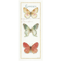 Rainbow Seeds Butterflies II -Paper Art-14"x32"