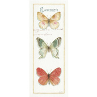 Rainbow Seeds Butterflies II -Paper Art-22"x52"
