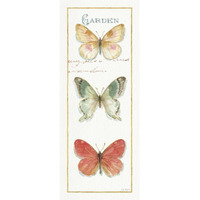 Rainbow Seeds Butterflies II -Paper Art-32"x77"
