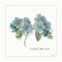 My Greenhouse Forget Me Not -Paper Art-32"x32"