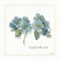 My Greenhouse Forget Me Not -Paper Art-38"x38"