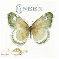 My Greenhouse Butterflies IV -Paper Art-26"x26"