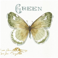 My Greenhouse Butterflies IV -Paper Art-42"x42"