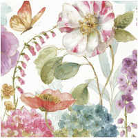 Rainbow Seeds Flowers II -Paper Art-32"x32"