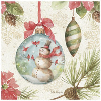 Woodland Holiday IV -Paper Art-42"x42"
