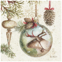 Woodland Holiday III -Paper Art-20"x20"