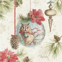Woodland Holiday II -Paper Art-38"x38"